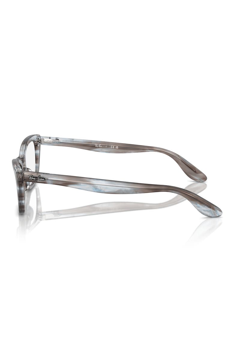 RX5499 51mm Cat Eye Optical Glasses, Alternate, color, STRIPED BLUE