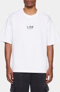 L/AB C/O OFF-WHITE Logo Graphic Cotton T-Shirt