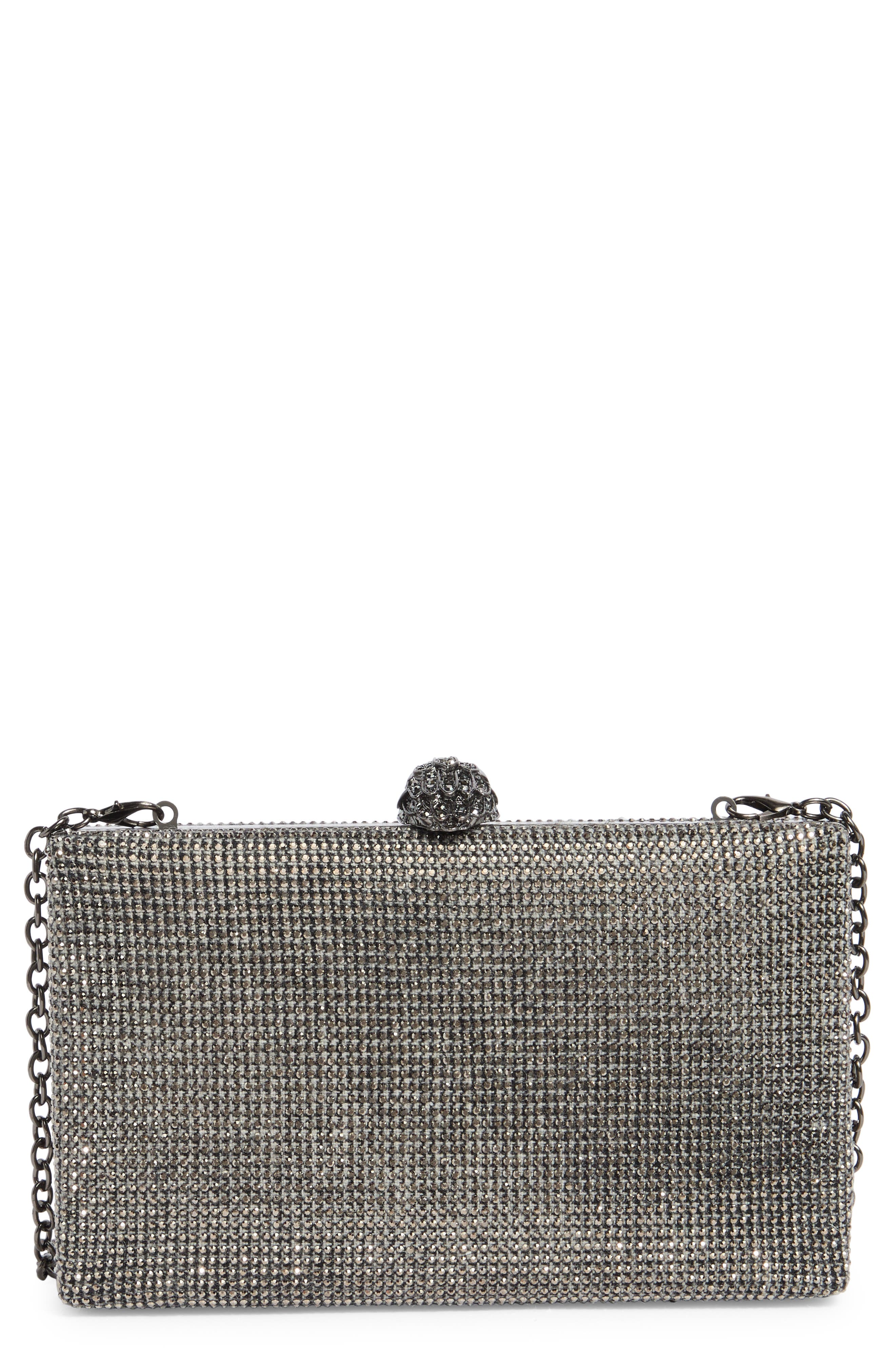 Kurt Geiger London Kensington Crystal Frame Clutch, Main, color, 
