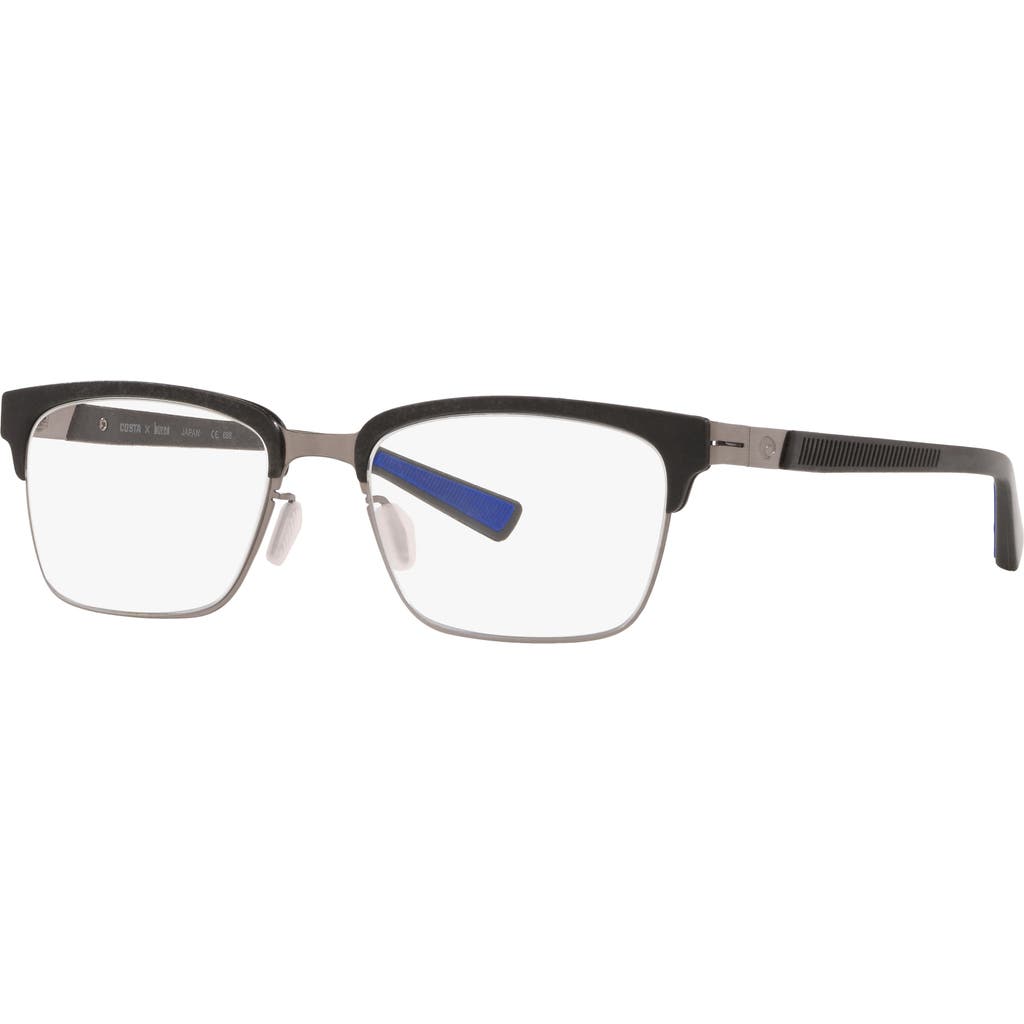 Costa 52mm Rectangle Optical Glasses In Black