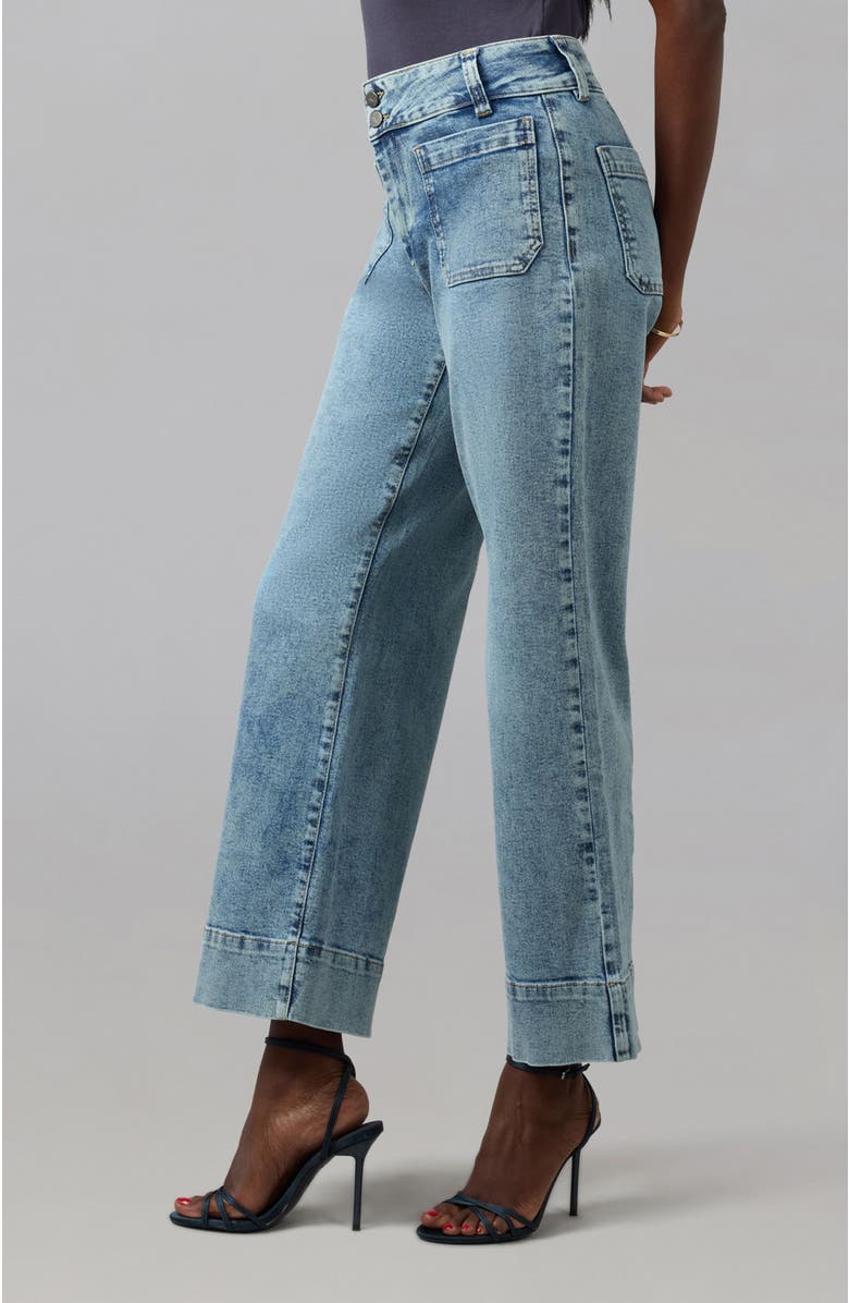 Lola Jeans Colette High Rise Wide Leg Jeans, Alternate, color, Morning Day Light