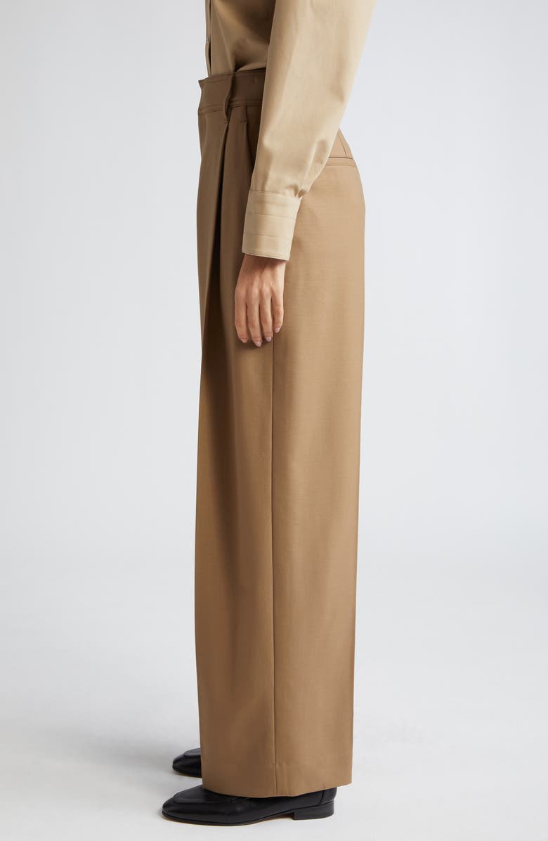 Maria McManus Pleat Front Organic Cotton Trousers, Alternate, color, 