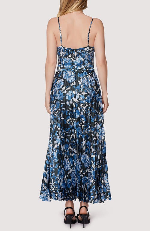 Lost + Wander Parisian Bleu Maxi Dress In Blue-floral-multi