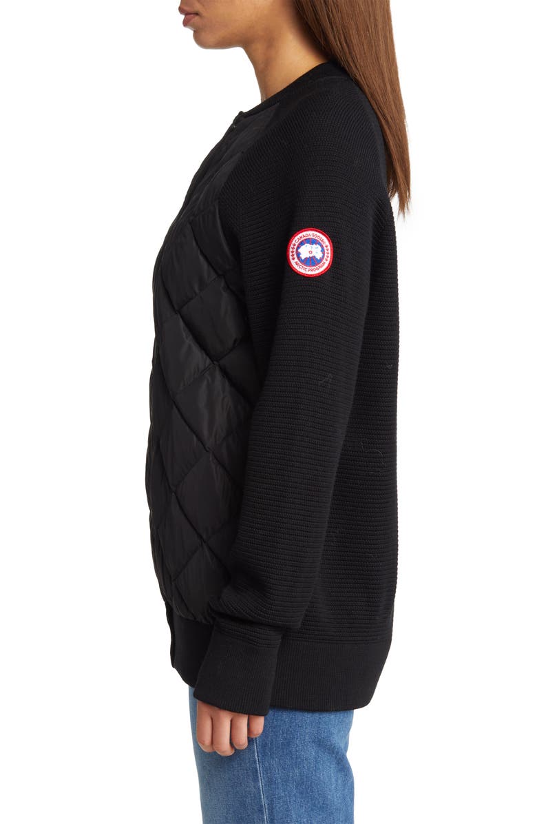 Canada Goose Hybridge<sup>®</sup> 675-Fill Power Down Quilted Bomber Jacket, Alternate, color, Black