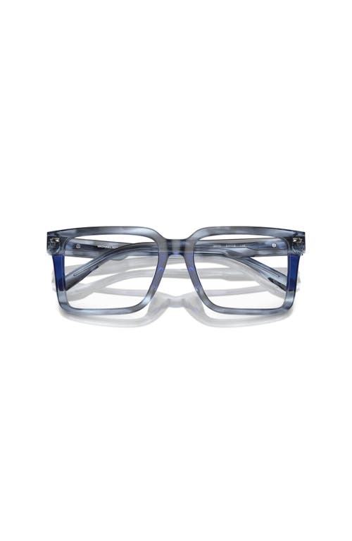 Michael Kors 54mm Square Optical Glasses In Blue