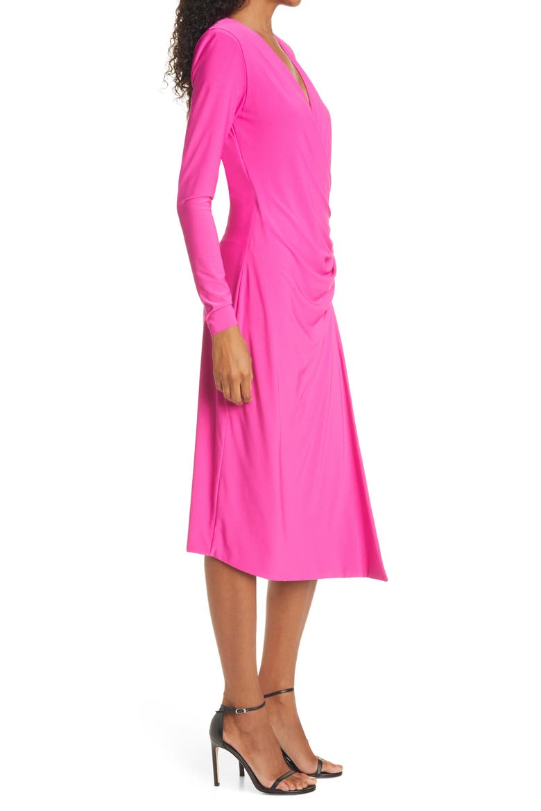 Happy Hour Sequin Detail Long Sleeve Dress, Alternate, color, PINK MARTINI