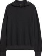 Vince Geometric Jacquard Wool & Cashmere Blend Hoodie