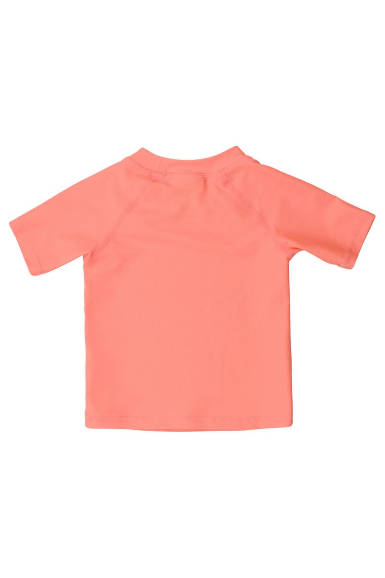 Baby/Toddler Boys UPF50+ Sun Protected Short Sleeve Rash Guard, Alternate, color, Coral