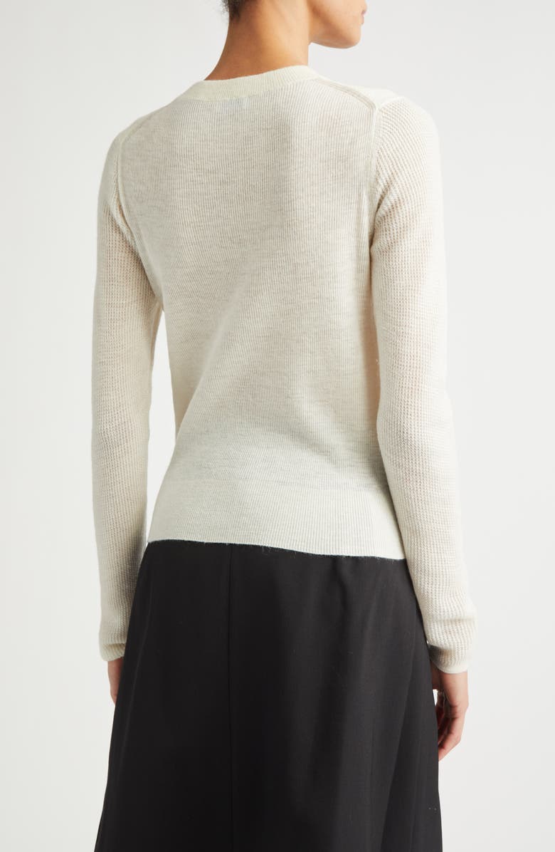 Burberry Constance Equestrian Knight Design Patch Crewneck Sweater, Alternate, color, Alpine