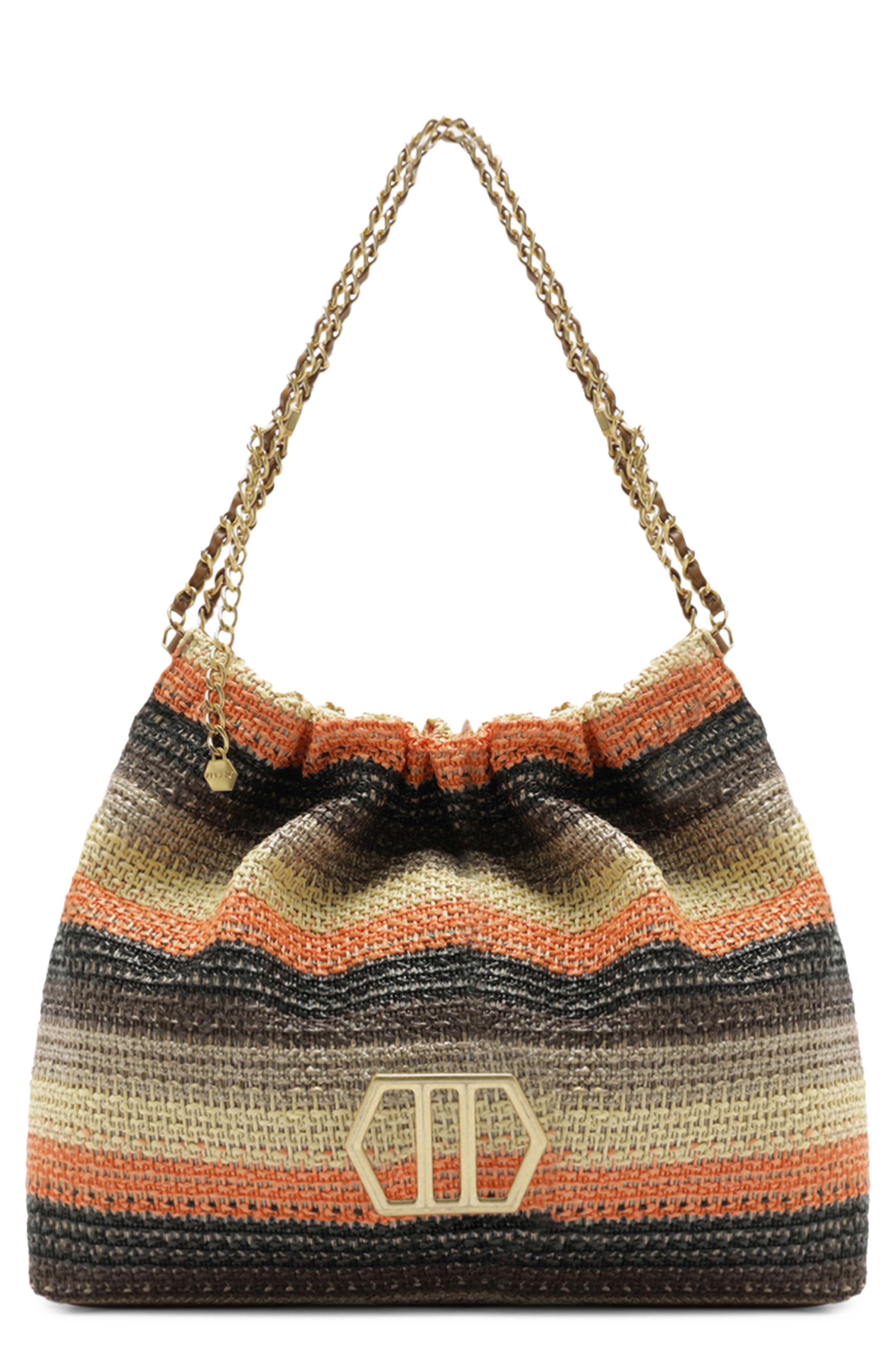 Arezzo Large Jackie Hobo Bag, Main, color, Multinatural/ Sol Natural