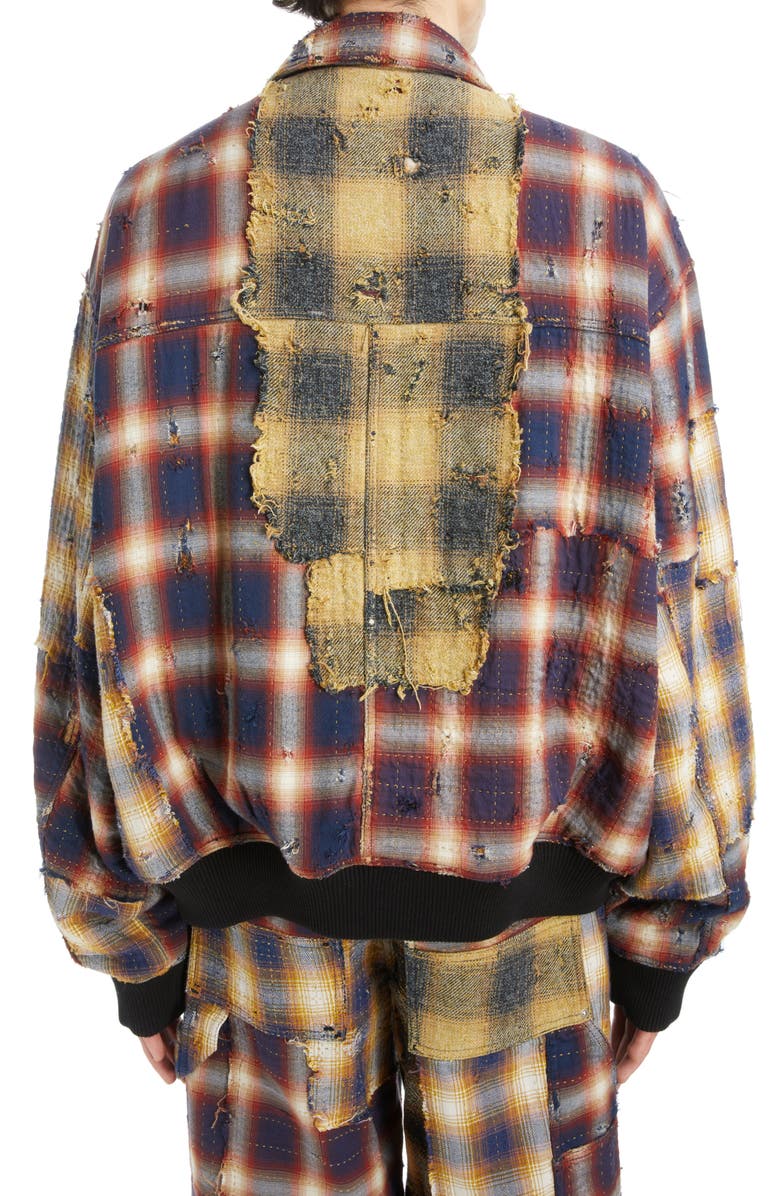 Givenchy Distressed Oversize Workwear Jacket, Alternate, color,