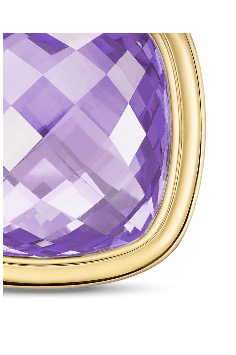 Albion® Pendant in Sterling Silver with 18K Yellow Gold & Amethyst, 15mm, Alternate, color, AMETHYST