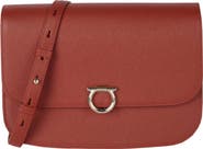 FERRAGAMO Gemini Leather Crossbody Bag