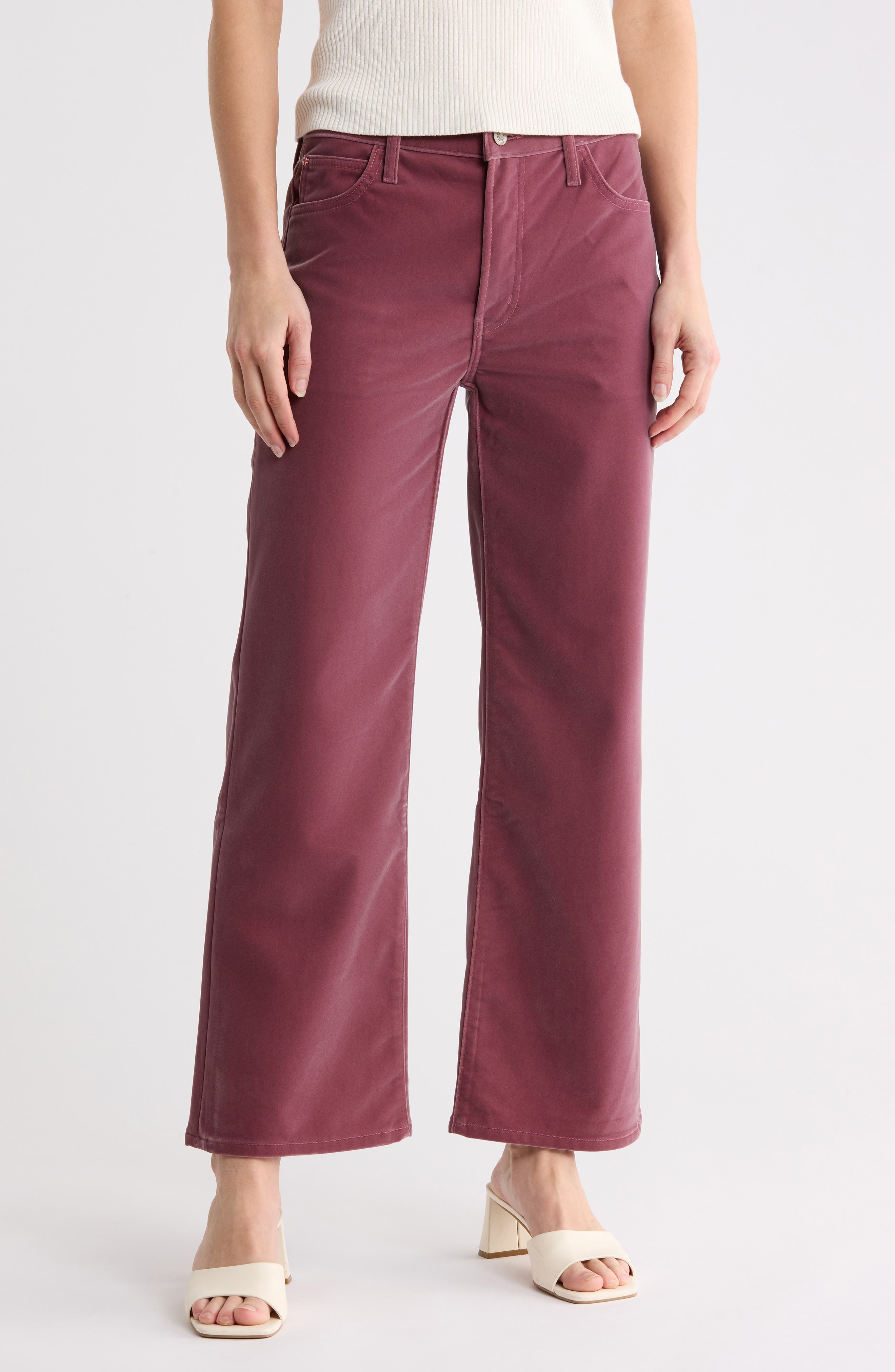 Rosalie Wide Leg Velvet Pants