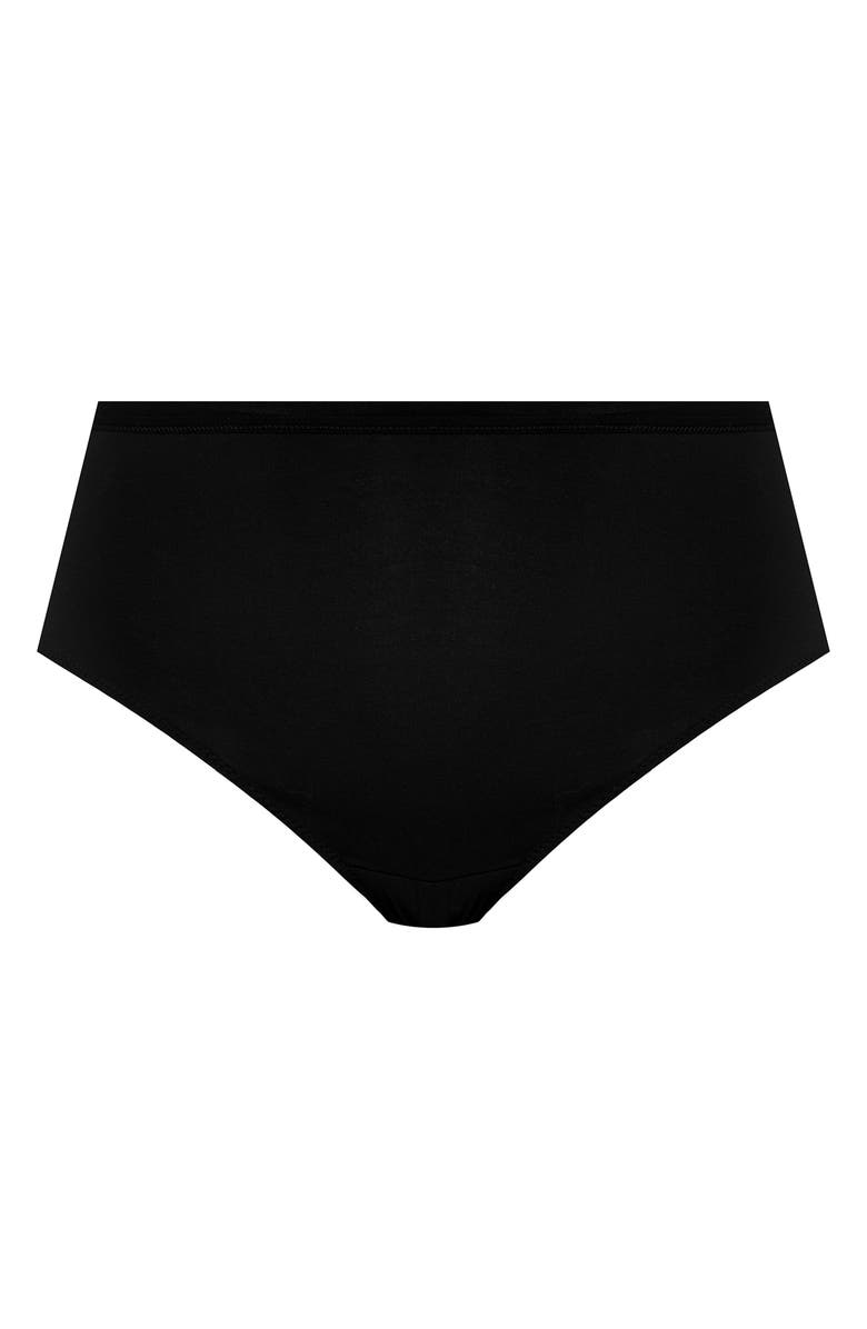 Elomi Downtime Full Figure Boyshorts, Alternate, color, Black