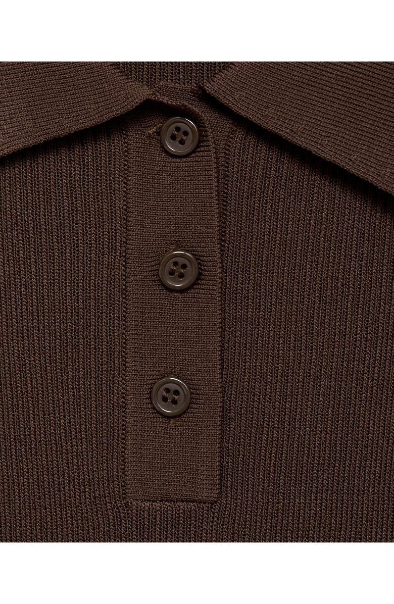 MANGO Short Sleeve Polo Sweater, Alternate, color, 