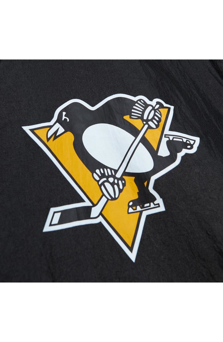 Mitchell & Ness Men's Mitchell & Ness Black Pittsburgh Penguins Team OG 2.0 Anorak Half-Zip Windbreaker Jacket, Alternate, color, 