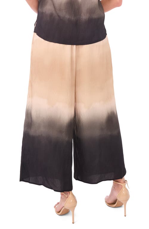 Vince Camuto Ombré Colorblock Wide Leg Drawstring Pants In Multi