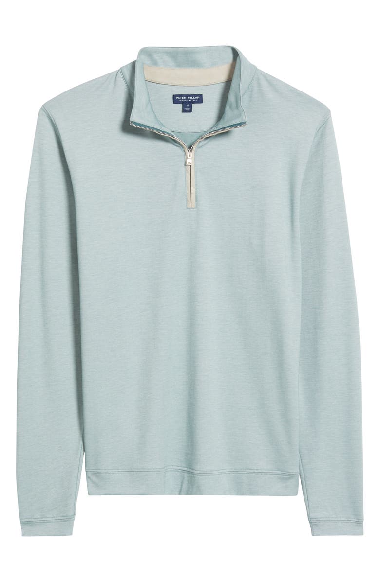 Peter Millar Crown Crafted Albatross Quarter Zip, Alternate, color, Sherwood