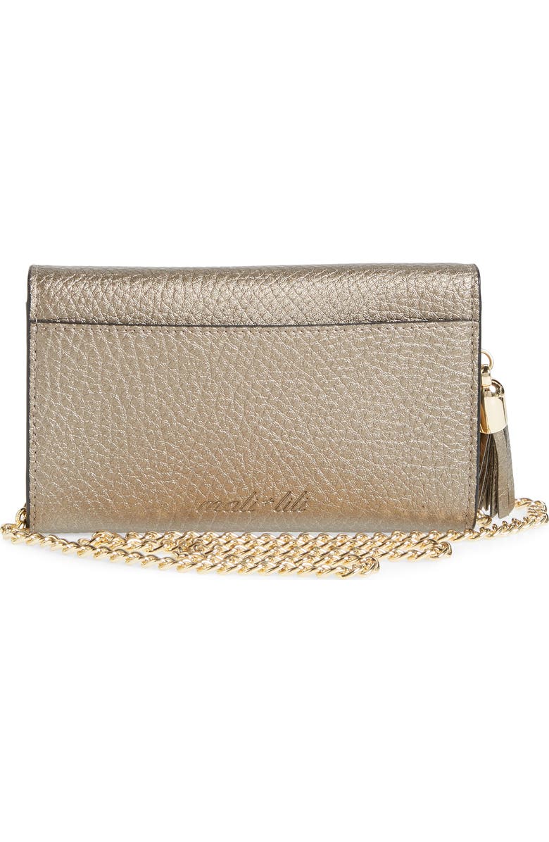 Mali + Lili Tassel Convertible Vegan Leather Envelope Clutch, Alternate, color,