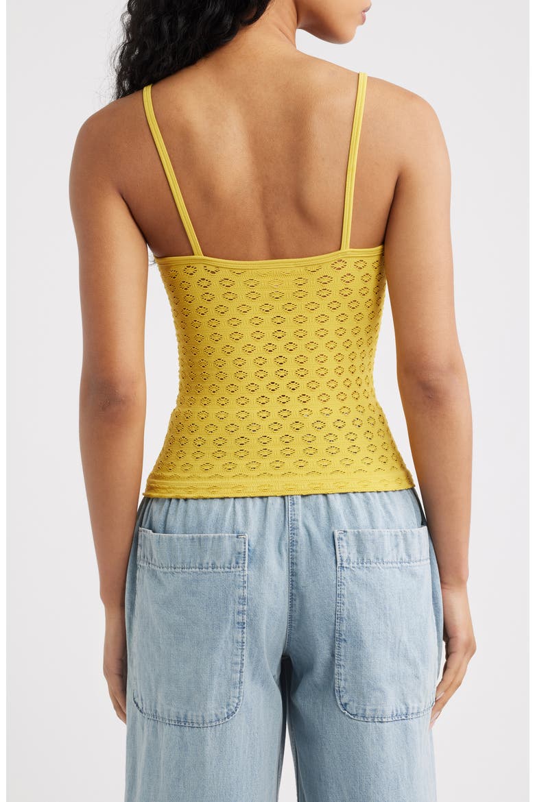 Open Knit Camisole, Alternate, color, YELLOW