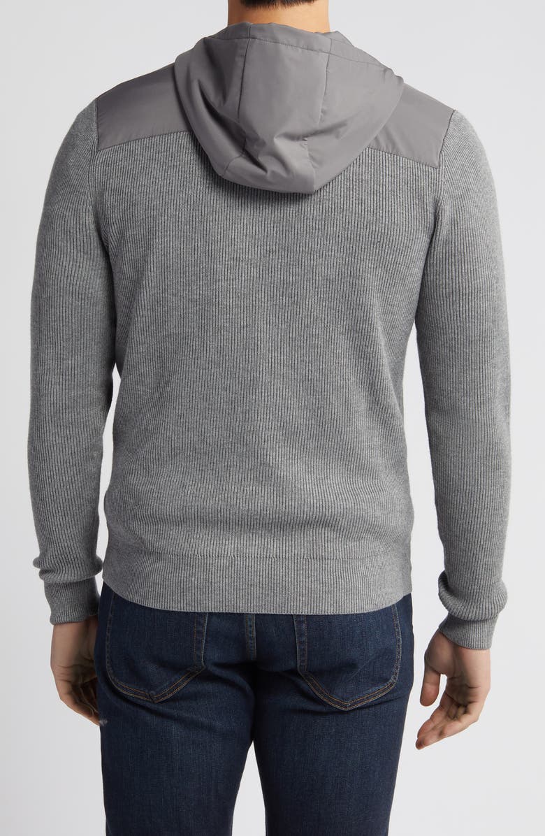 Peter Millar Crown Crafted Holdridge Cotton & Wool Hooded Cardigan, Alternate, color, 