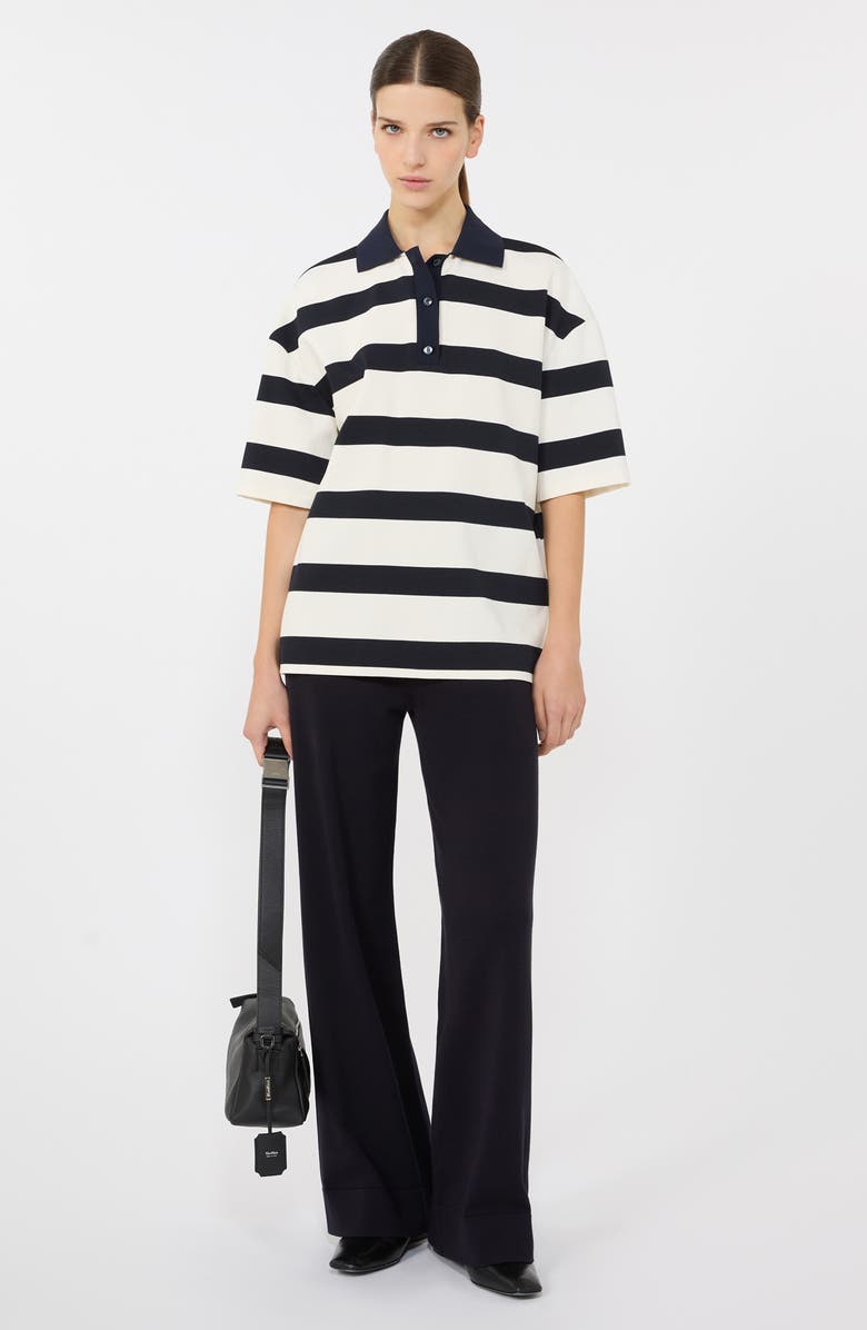 MM by Max Mara Rum Wide Leg Pants, Alternate, color, Midnight Blue