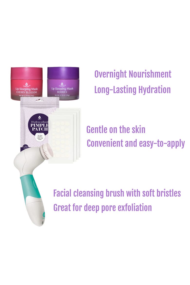 Ultimate Skincare Bundle Lip Care, Acne Solution and Advanced Cleansing, Alternate, color, Multicolor