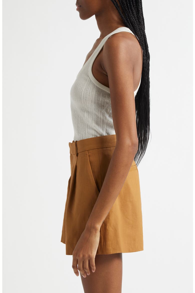Iris Racerback Cotton Blend Tank, Alternate, color, BRIGHT WHITE