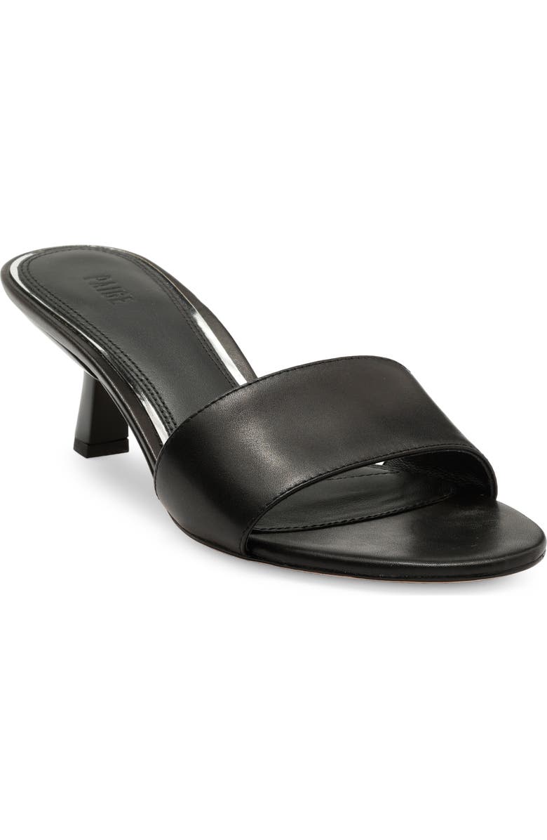 PAIGE Fallyn Kitten Heel Sandal, Main, color, Black