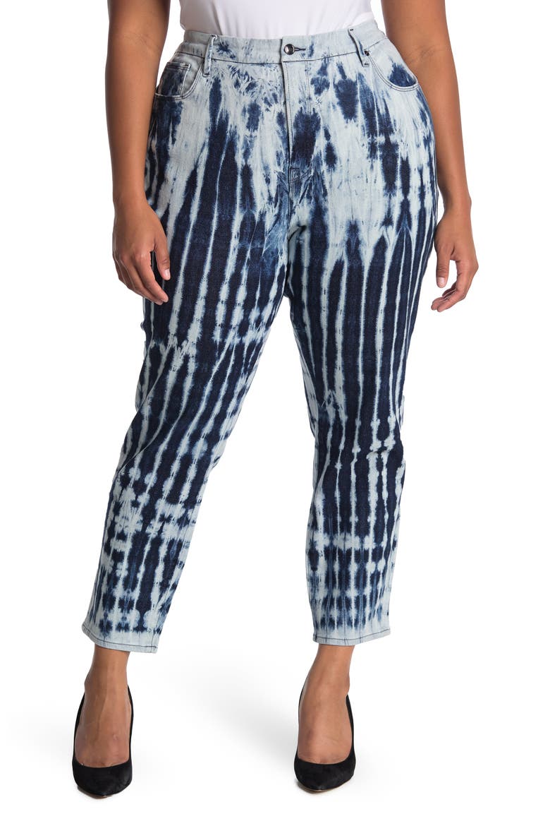 Good Vintage Shibori Jeans, Main, color, BLUE468