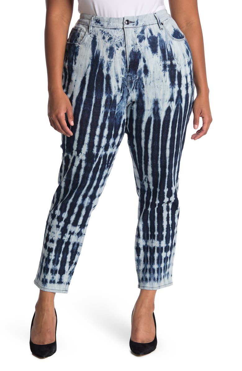 Good American Good Vintage Shibori Jeans, Main, color,