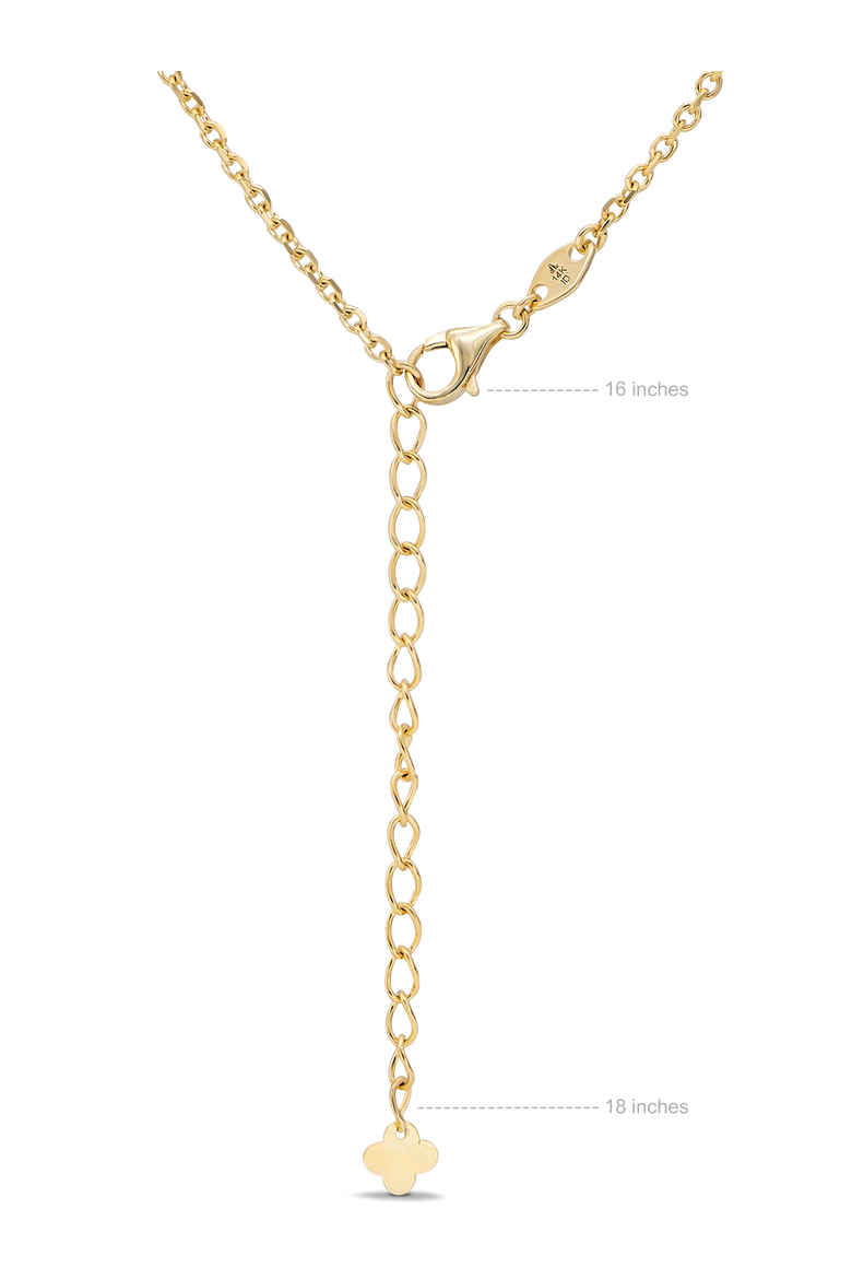 Clover Chain Necklace in 14K Gold, 7mm, Alternate, color, Yellow Gold