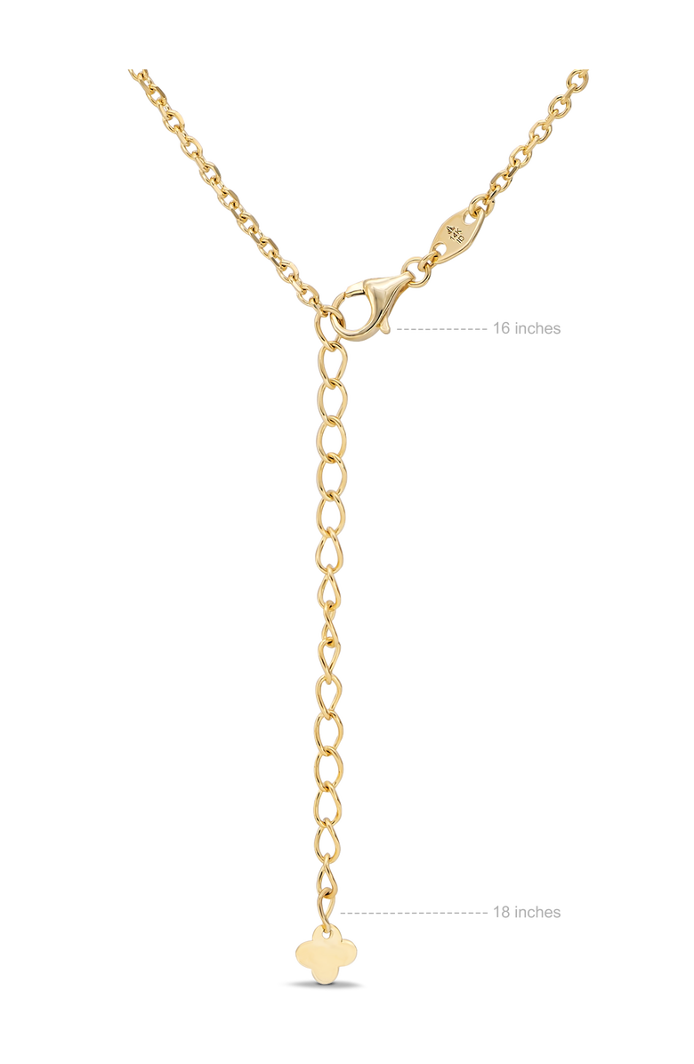 DEVATA Clover Chain Necklace in 14K Gold, 7mm, Alternate, color, Yellow Gold
