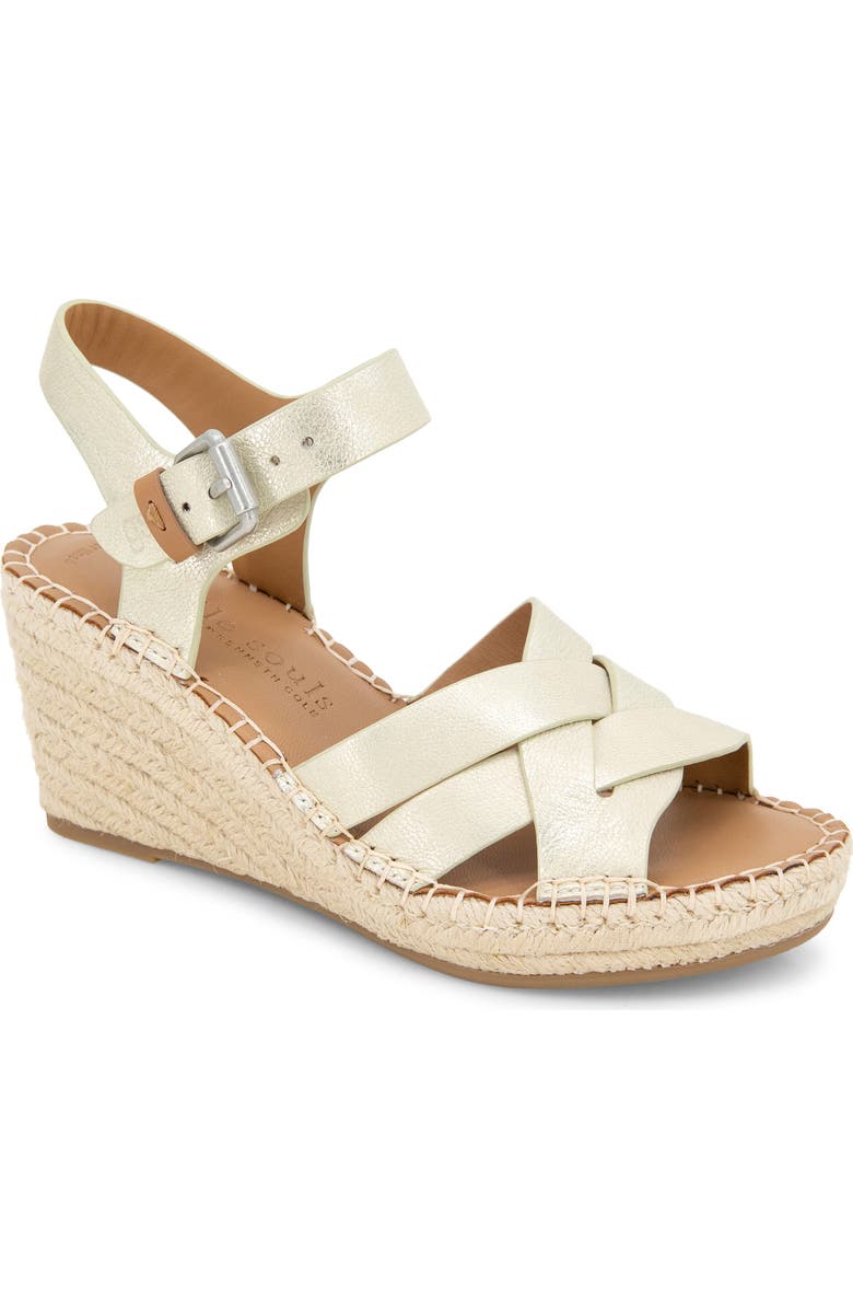 Gentle Souls Caspian Wedge Sandal, Main, color, Ice Leather