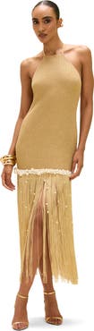 PatBO Aurea Crochet Midi Dress