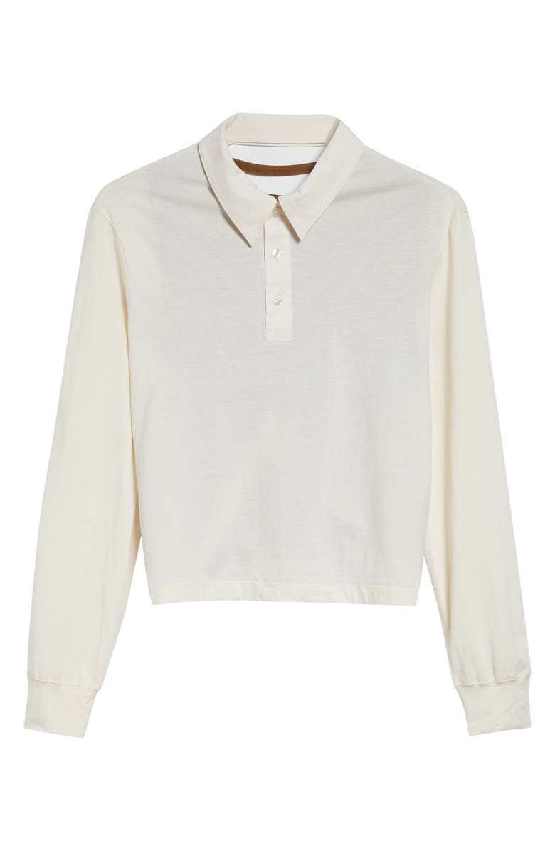 Eckhaus Latta Hugging Long Sleeve Polo, Alternate, color, 