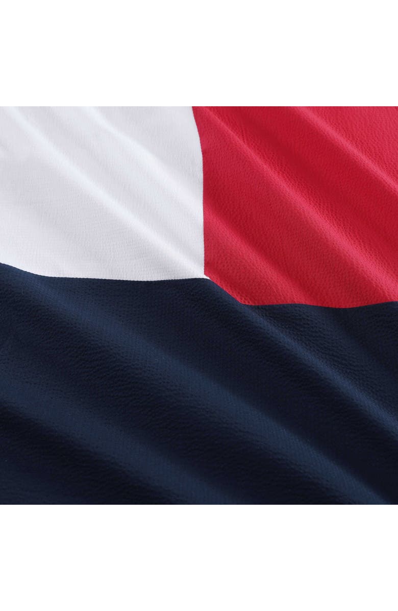 Tommy Hilfiger Iconic Anniversary Seersucker Duvet Cover & Shams Set, Alternate, color, Navy