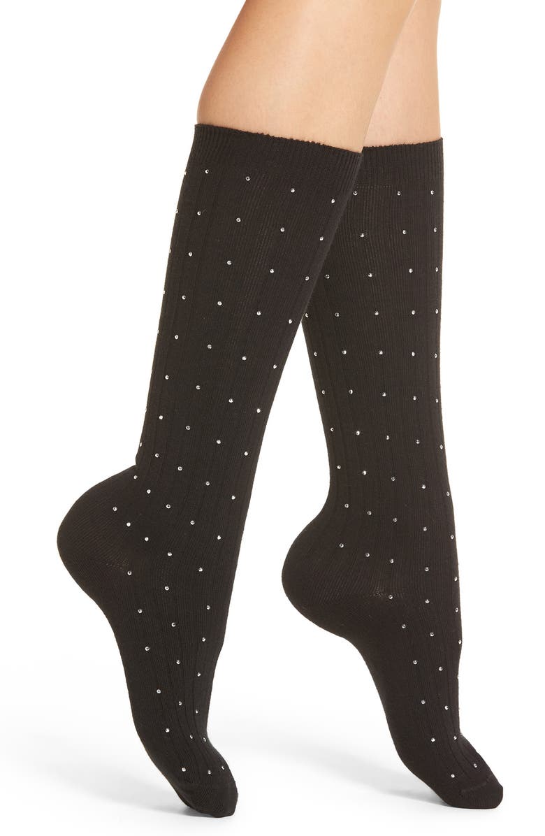 Nordstrom Tiny Diamantes Socks, Main, color, 