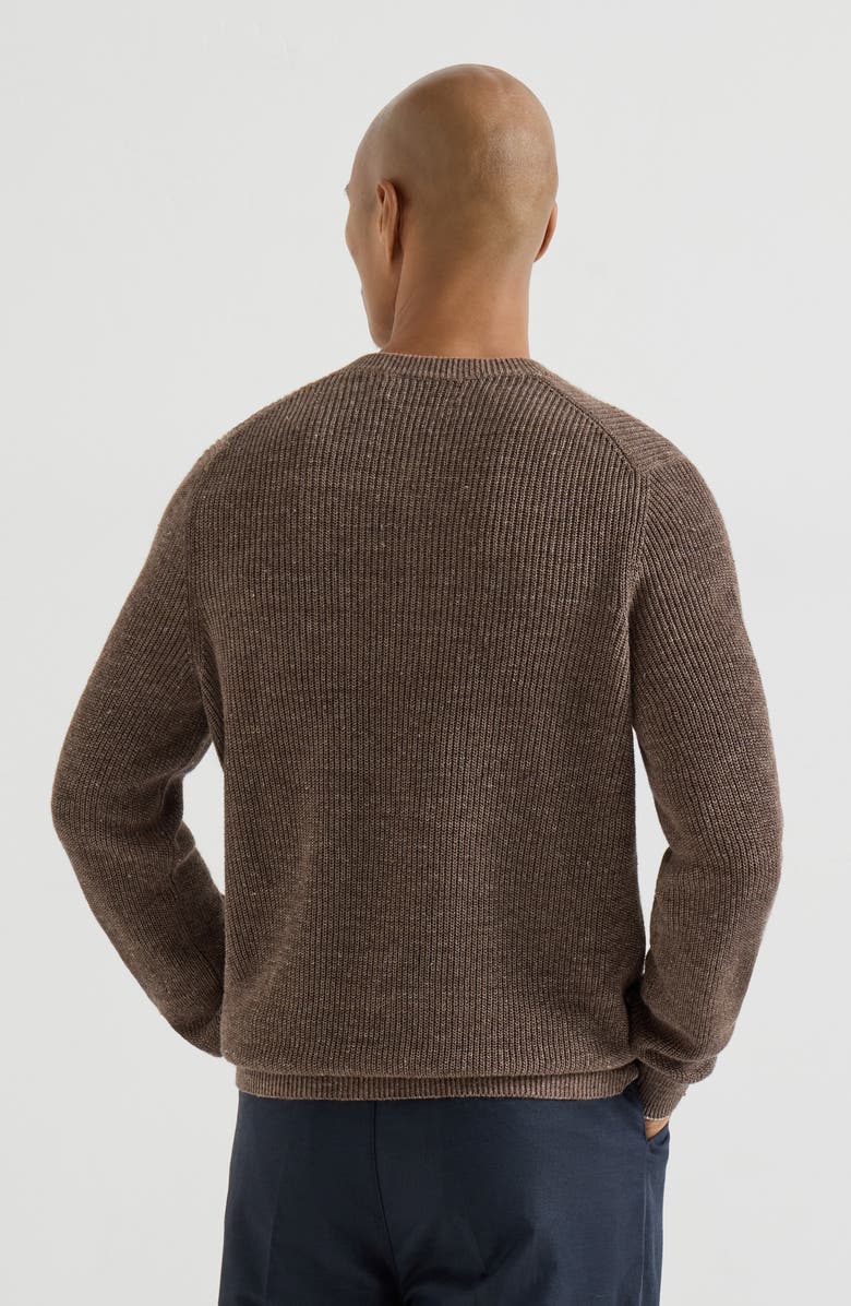 Brunello Cucinelli Sweater with Henley collar, Alternate, color, Hazelnut
