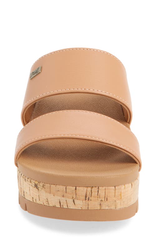 Reef Horizon 2.5 Luca Platform Slide Sandal In Brown