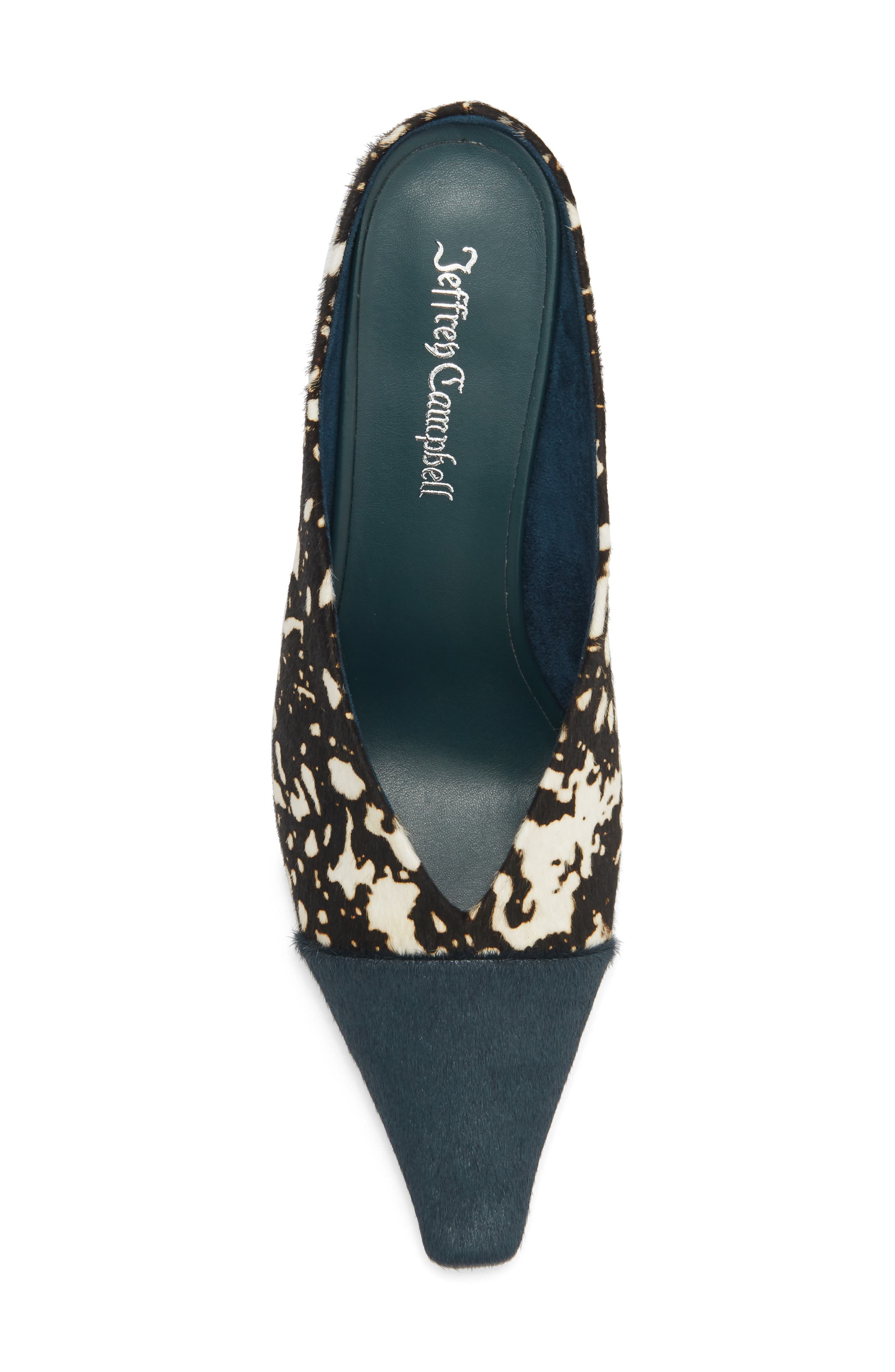 Investor Pointed Toe Mule, Alternate, color, BLACK WHITE BLUE COMBO