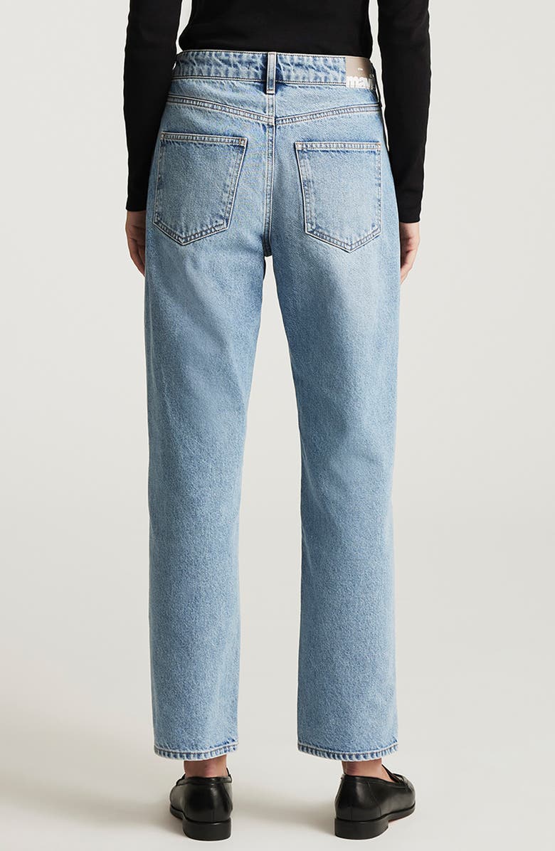 Mavi Jeans Savannah High Waist Straight Leg Jeans, Alternate, color, Light Brushed Classic Denim