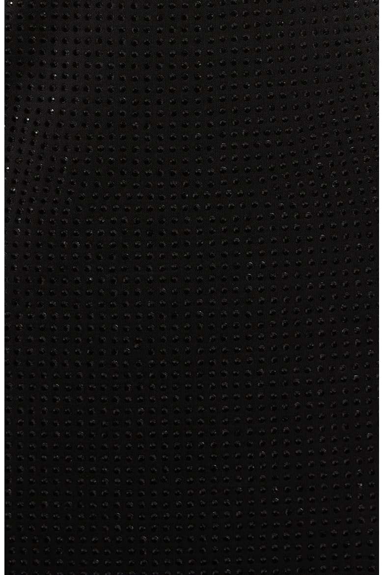 Beaded Cowl Neck Cocktail Dress, Alternate, color, BLACK