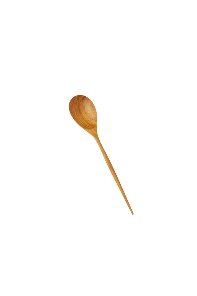 Padma Teak Mixing Spoon, Main, color, Brown