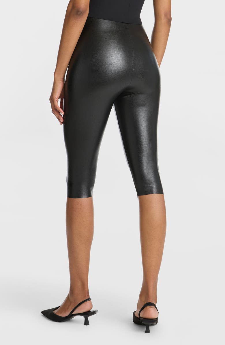 Commando Faux Leather Capri Leggings, Alternate, color, 