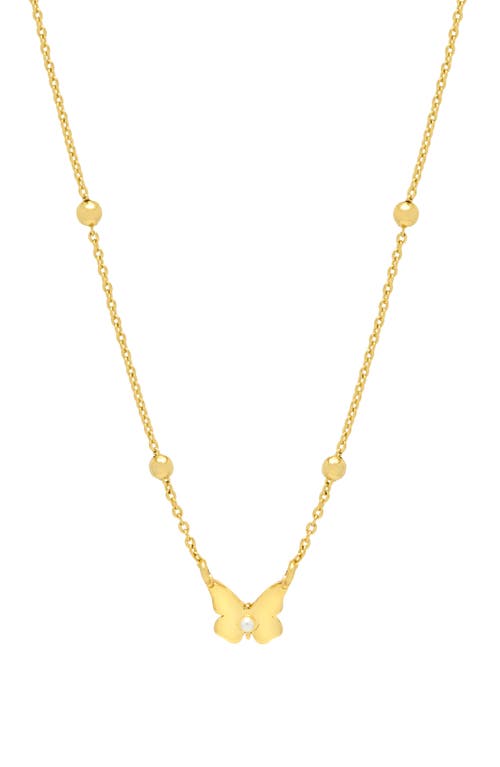 Estella Bartlett Butterfly Pendant Necklace In Gold