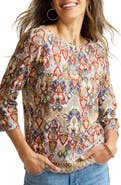 Tommy Bahama Ashby Isles Ikat Bateau Neck Top