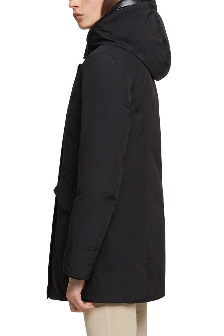 Arctic Hooded Down Parka, Alternate, color, BLACK