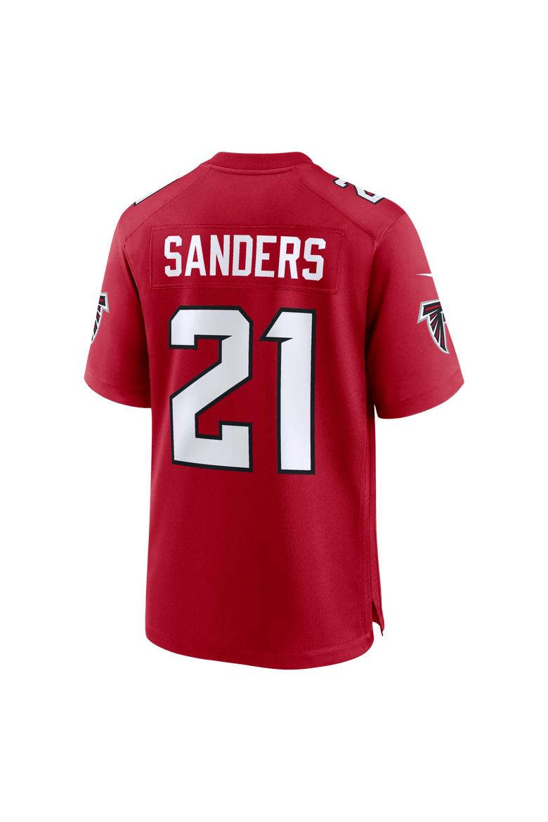 Men's Nike Deion Sanders Red Atlanta Falcons Retired Player Game Jersey, Alternate, color, Red